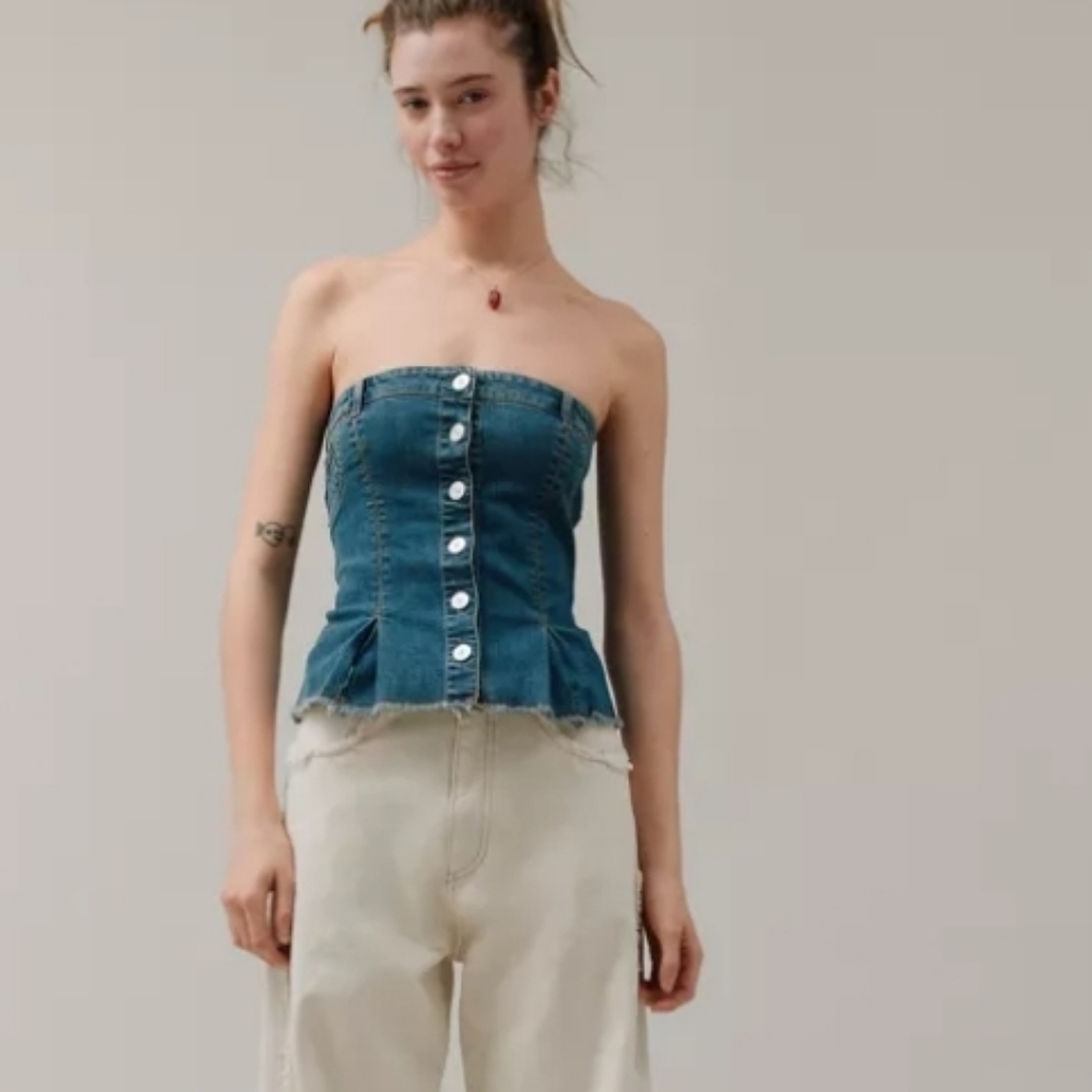 Denim bustier - Picture 4 of 8
